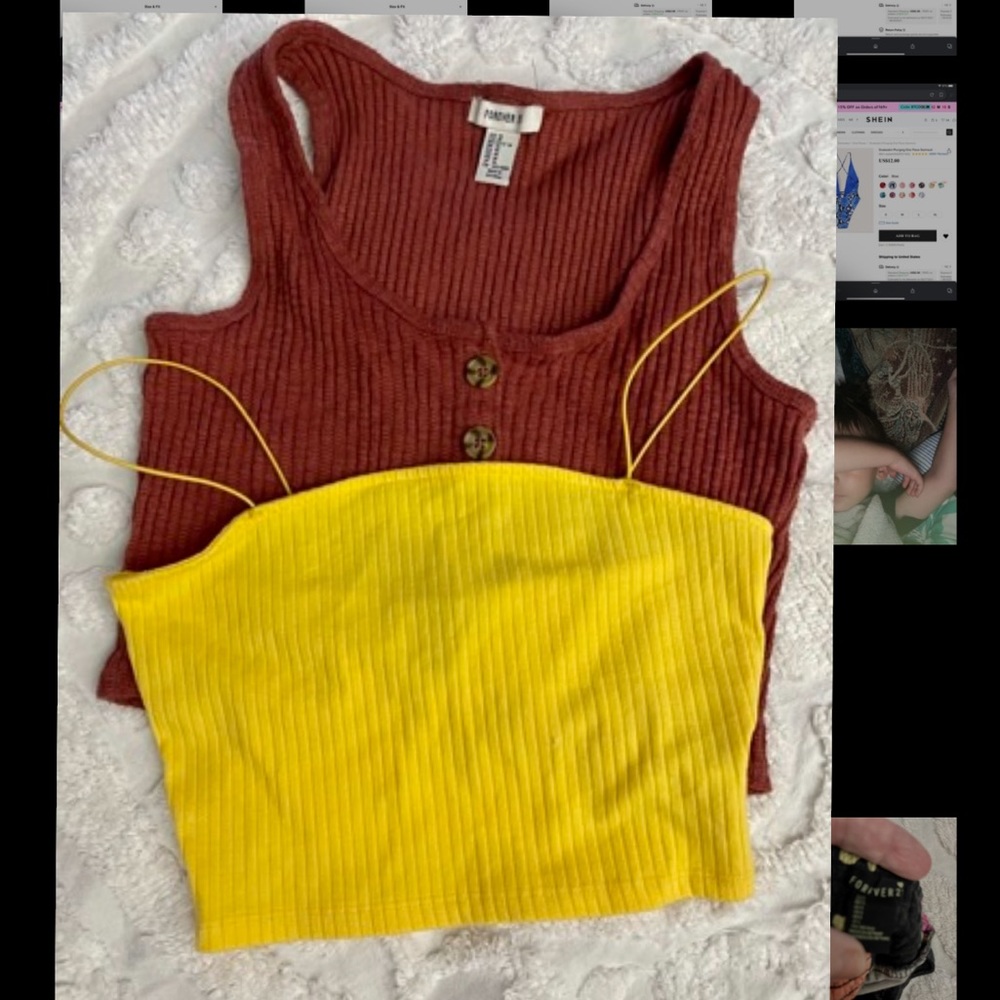2 SMALL LAYERING CAMIS~FOREVER 21
